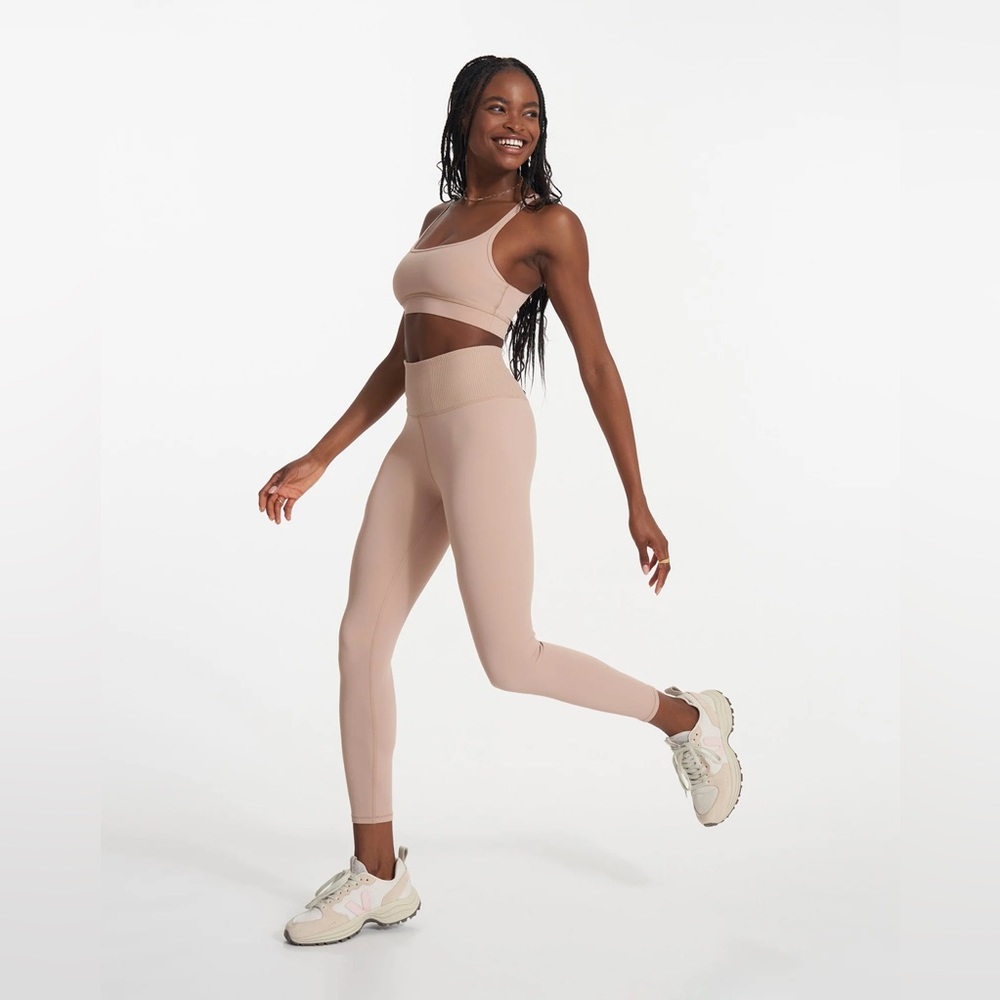 NWOT Vuori Rib Studio Legging. Size S. Color: Coconut.